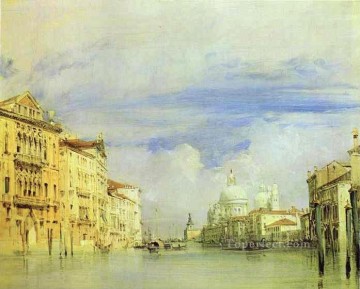  Bonington Arte - Venecia El Gran Canal Paisaje marino romántico Richard Parkes Bonington